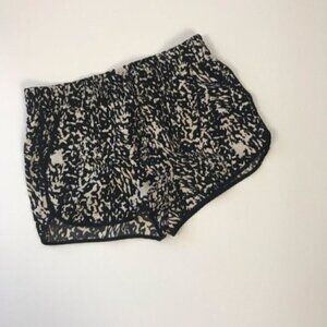 Socialite Drawstring Shorts Size S Black White